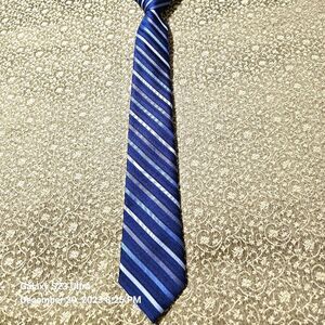 Calvin Klein Big Boy Diagonal Stripe Tie, 100% Silk